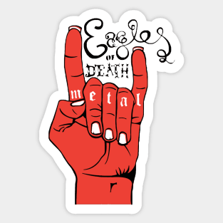 metal hand of eagles death Sticker